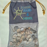 Stickdatei - Spruch "Sonne, Sand und Meer"