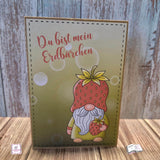 Plotterdatei Erdbeer Wichtel Hugo Sublimation, Digistamp, Digipaper ! - Sewando
