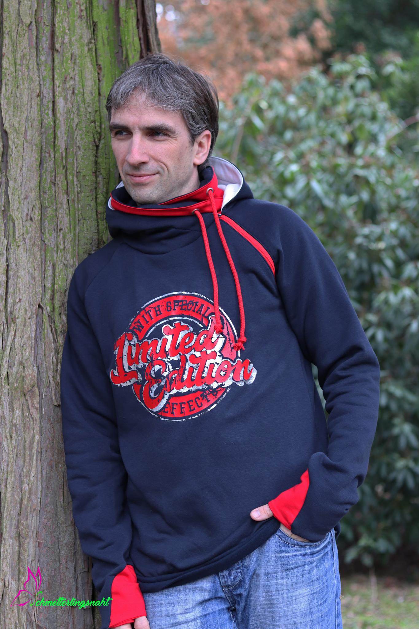 Raglan-Hoodie Kajo Men Gr. XS-XXXXL - Sewando