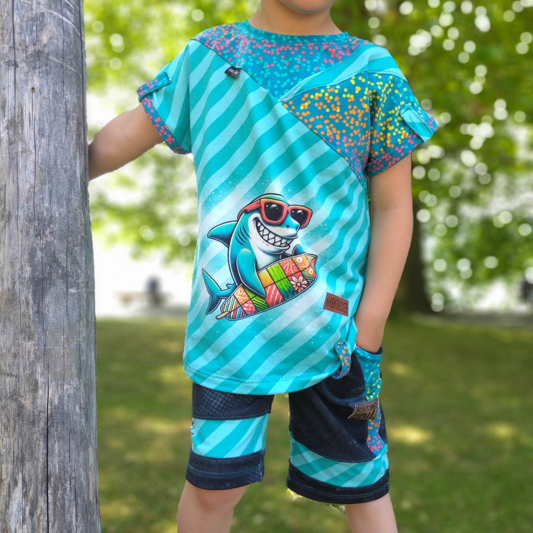 Schnittmuster Main PiniShirt - Teilungsshirt für Kinder - Größe 80-164 - Sewando