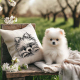 Stickdatei Pomeranian "Lou" - realistisch - FÜR HELLE STOFFE