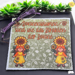 Digistamp Sonnenblumen Wichtel Gerda Sublimation, Plotterdatei, Digipaper ! - Sewando