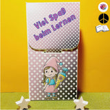 Digistamp Schul Wichtel Lina und Linus Sublimation, Plotterdatei, Digipaper ! - Sewando