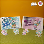 Digistamp Schul Wichtel Lina und Linus Sublimation, Plotterdatei, Digipaper ! - Sewando
