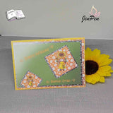 Plotterdatei Sonnenblumen Wichtel Gerda Sublimation, Digistamp, Digipaper ! - Sewando