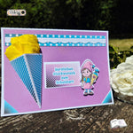 Digistamp Schul Wichtel Lina und Linus Sublimation, Plotterdatei, Digipaper ! - Sewando