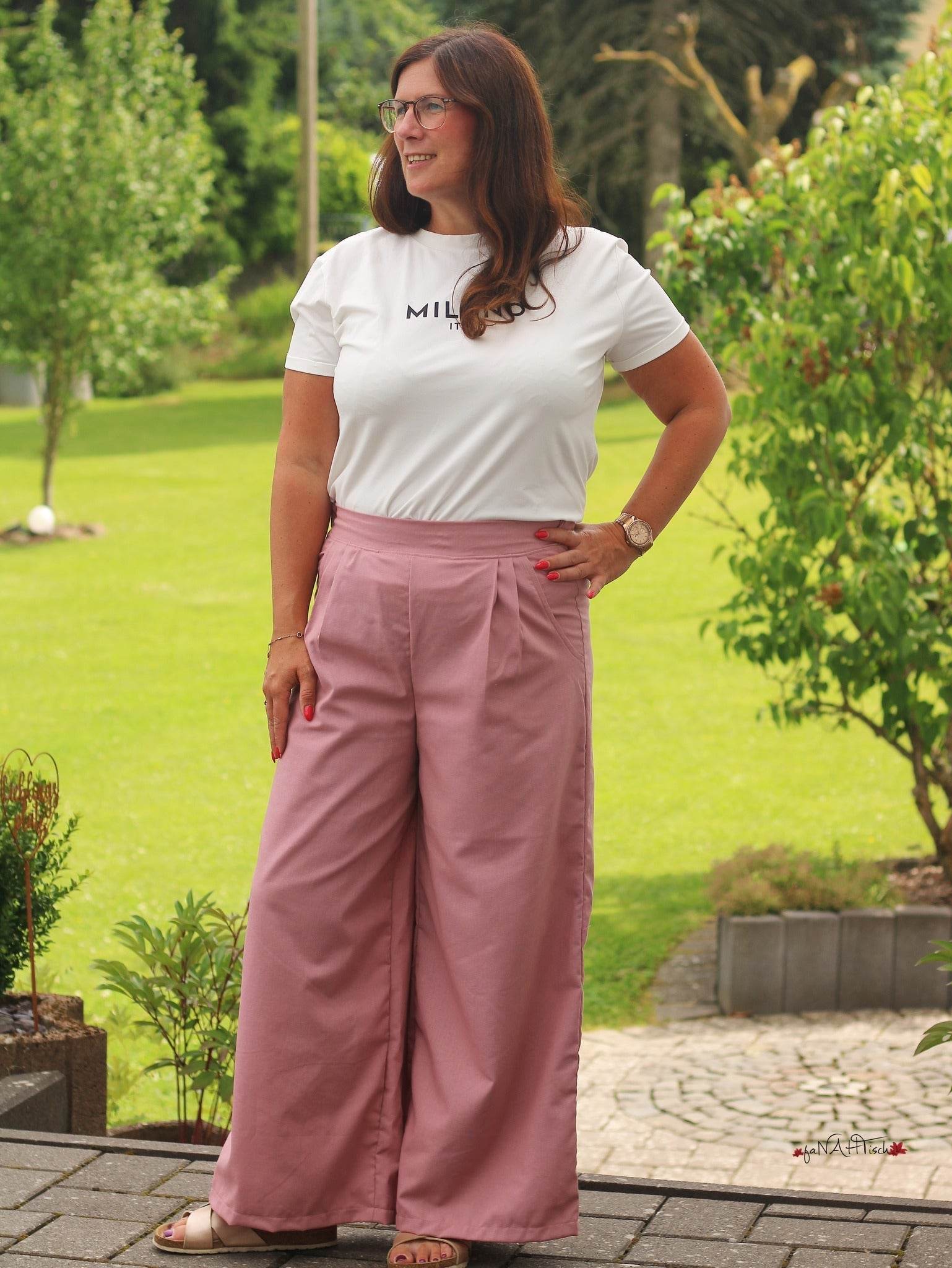 Schnittmuster Damen Hose ERICE Gr. 32-56 Culotte, Shorts - Sewando