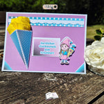 Digistamp Schul Wichtel Lina und Linus Sublimation, Plotterdatei, Digipaper ! - Sewando