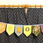 Stickdatei - Buchstaben-Wimpelkette A-Z & Motive - Sewando
