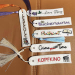 Stickdatei - 6 schmale Lesezeichen (25 mm) - Sewando