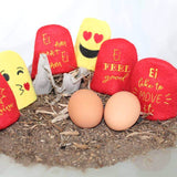 Stickdatei 8 Eierwärmer Sprüche - Sewando