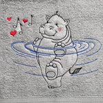 Stickdatei - Tanzendes Flusspferd - Sewando