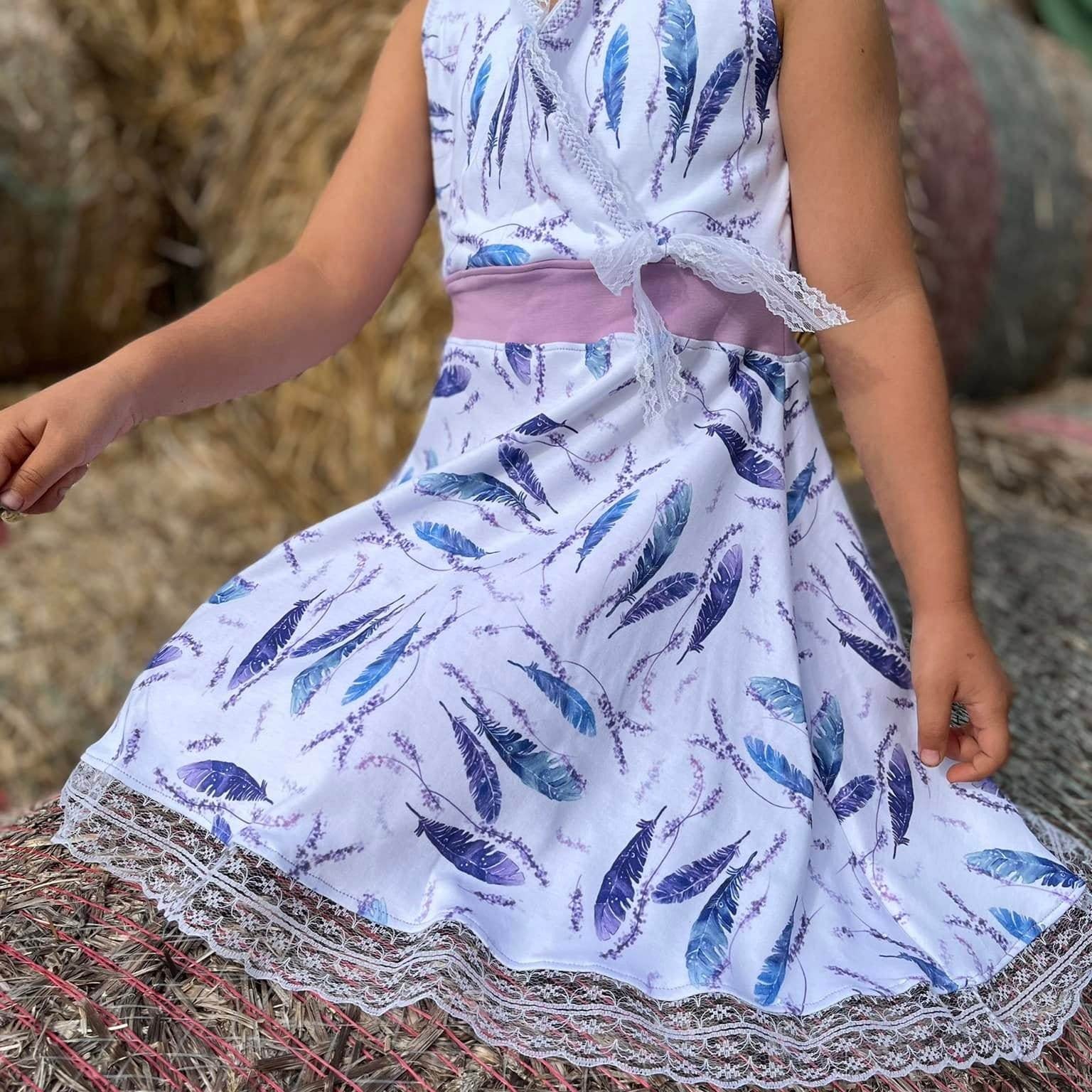 Schnittmuster Kleid Helena Mädchen größe 74 – 158 - Sewando
