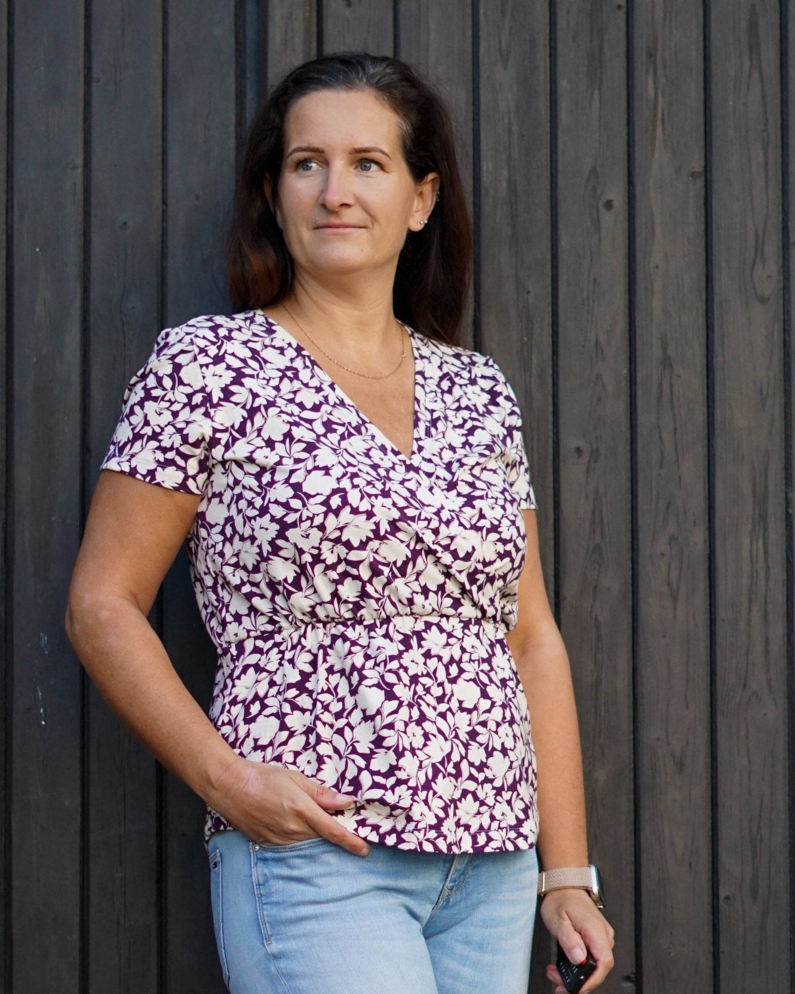 Schnittmuster PDF Ebook Shirt/Tunika ARNARA Gr. 34-54 - Sewando