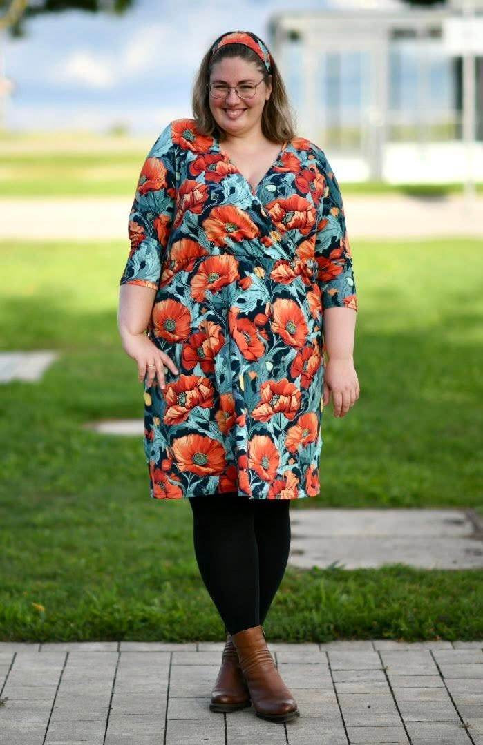 Schnittmuster PDF Ebook Kleid ARNARA Gr. 34-54 - Sewando