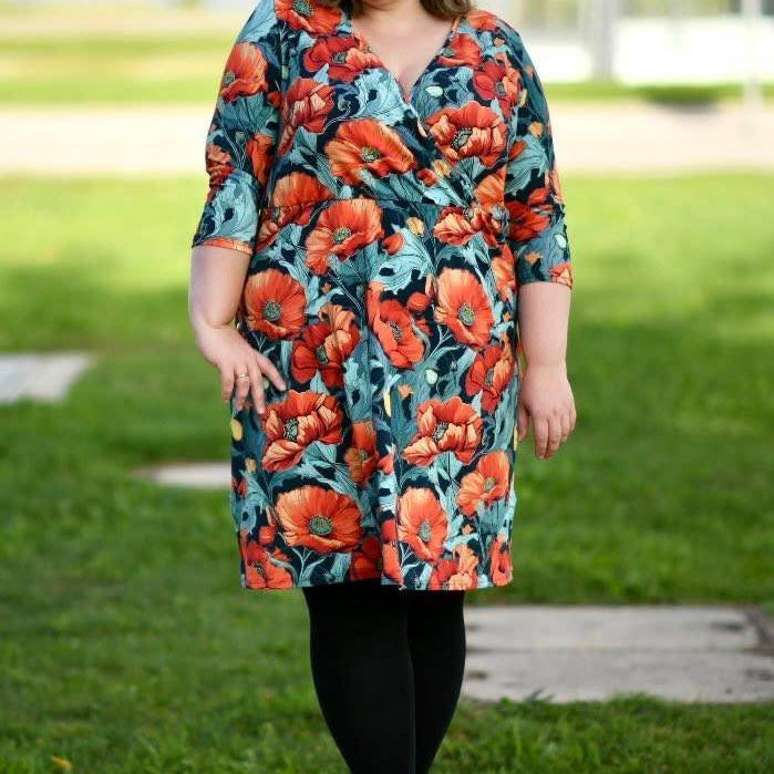 Schnittmuster PDF Ebook Kleid ARNARA Gr. 34-54 - Sewando