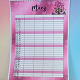 Kalender, Familienplaner 2026 zum Drucken