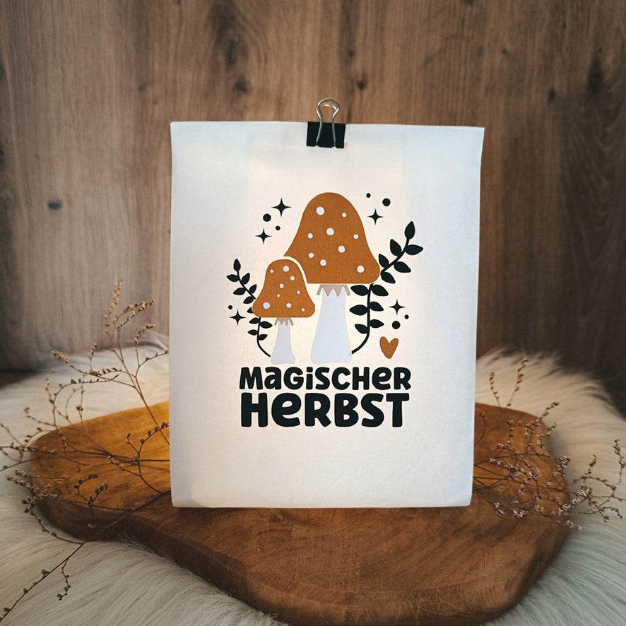 Plotterdatei Magic Autumn Herbst Kürbis Pilze - Sewando