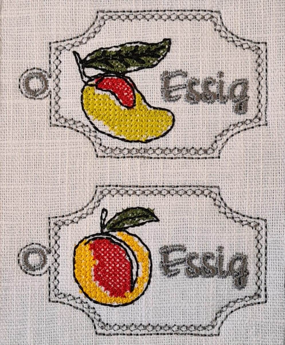 Stickdatei - Einmach-Schilder - Sewando