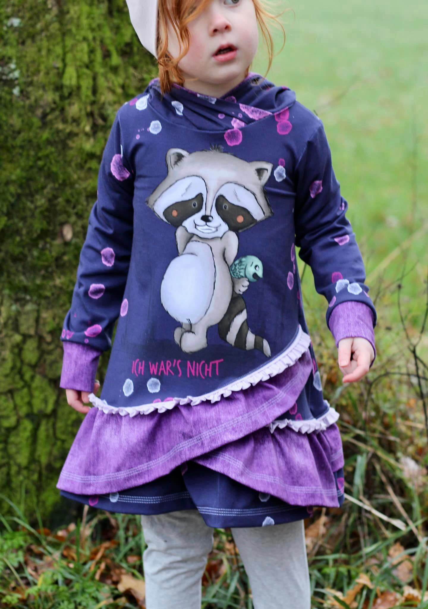 Schnittmuster Aya Pullover Kleid Gr. 80 bis 152 - Sewando