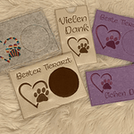 Stickdatei Mug Rug Schokohülle In the Hoop Sag Danke Set 555 - Sewando