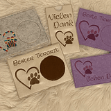 Stickdatei Mug Rug Schokohülle In the Hoop Sag Danke Set 555 - Sewando