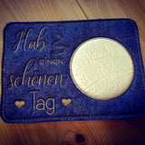 Stickdatei - Mugrugs "Hab einen schönen Tag" (4 Motive)