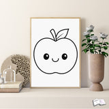 Digistamp Kawaii Apfel Sublimation, Plotterdatei