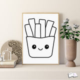 Digistamp Kawaii Pommes, Sublimation, Plotterdatei