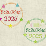 Stickdatei Einschulung Schulkind 2024, 2025, 2026, 2027, 2028, 2029, 2030 Baukasten Set 562 - Sewando