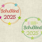 Stickdatei Einschulung Schulkind 2024, 2025, 2026, 2027, 2028, 2029, 2030 Baukasten Set 562 - Sewando
