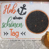 Stickdatei - Mugrugs "Hab einen schönen Tag" (4 Motive)
