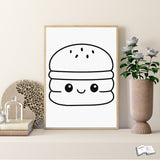 Digistamp Kawaii Burger Sublimation, Plotterdatei