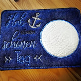Stickdatei - Mugrugs "Hab einen schönen Tag" (4 Motive)