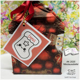 Digistamp Kawaii Nikolaus Stiefel, Sublimation, Plotterdatei