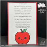 Digistamp Kawaii Apfel Sublimation, Plotterdatei