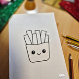 Plotterdatei Kawaii Pommes, Sublimation, Digistamp