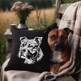 Stickdatei Staffordshire Bull Terrier "Julian" - realistisch - FÜR DUNKLE STOFFE