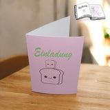 Plotterdatei Kawaii Toast, Sublimation