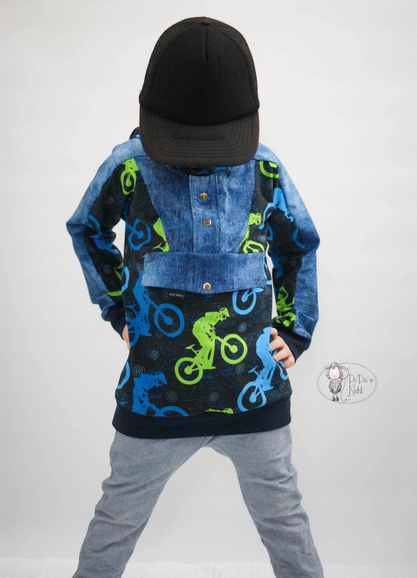 Schnittmuster Pullover Alex Gr. 80 bis 152 - Sewando