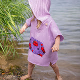 Badeponcho / Poncho Jonte – Gr. 98–140 Schnittmuster für Kinder mit Kapuze & Bauchtasche, Gr. 98–140