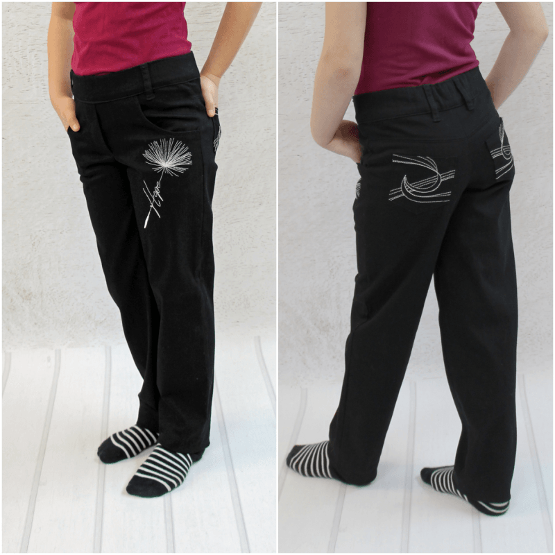 Schnittmuster Bella Jeggins Gr. 80 bis 152 - Sewando