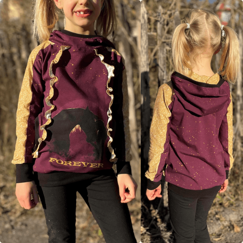 Schnittmuster Hoodie Alexis Gr. 80 bis 152 - Sewando