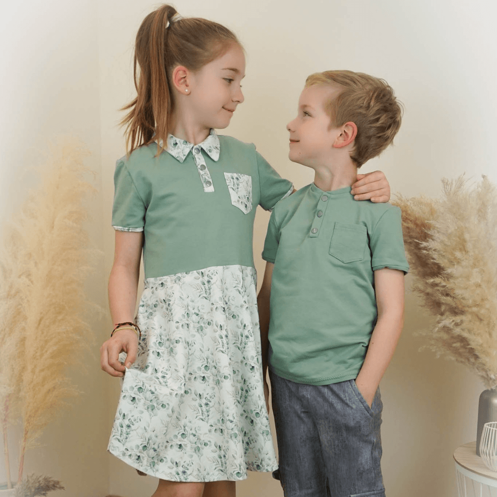 Schnittmuster Polo Shirt & Kleid Cameo Gr. 86 - 164 - Sewando