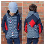 Schnittmuster Pullover Hoodie Bexx Gr. 80 bis 152 - Sewando