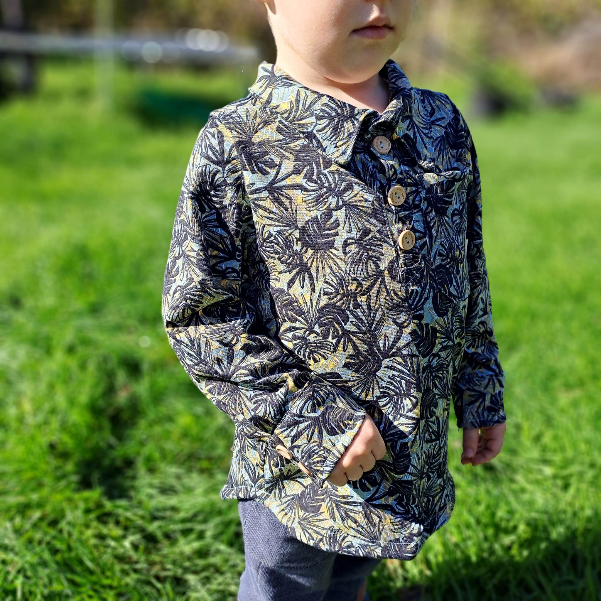 Schnittmuster Casual knirps Kinderhemd und -poloshirt Beamerversion Gr. 116 bis 164 - Sewando