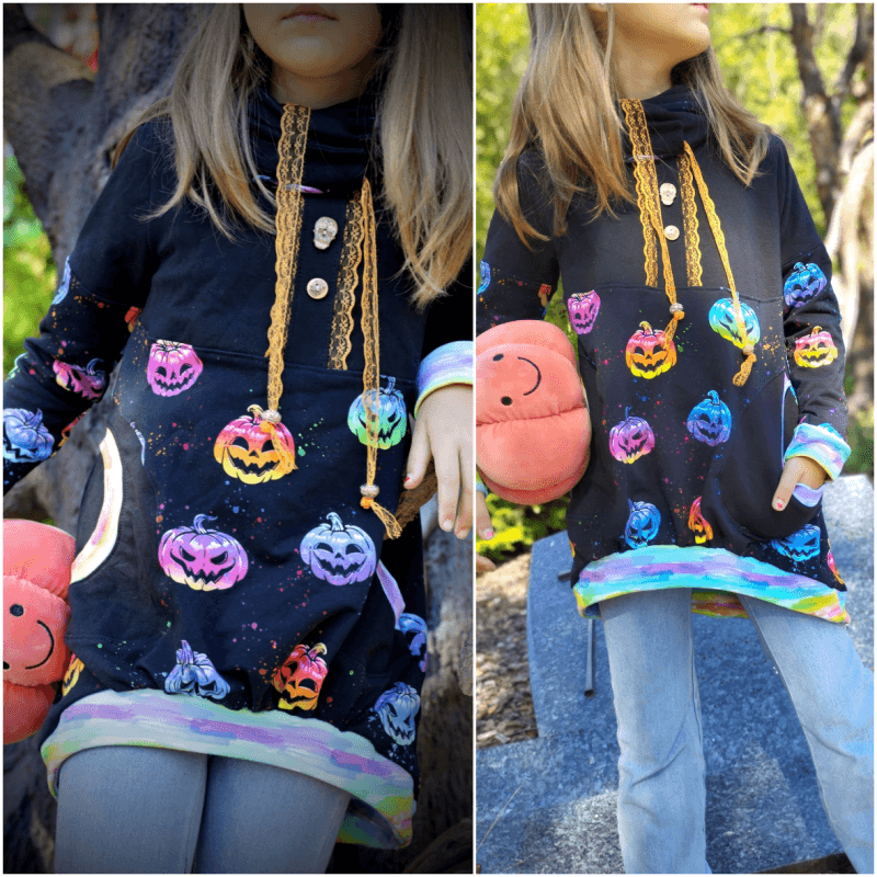 Schnittmuster Hoodie Bubble Gr. 80 bis 152 - Sewando