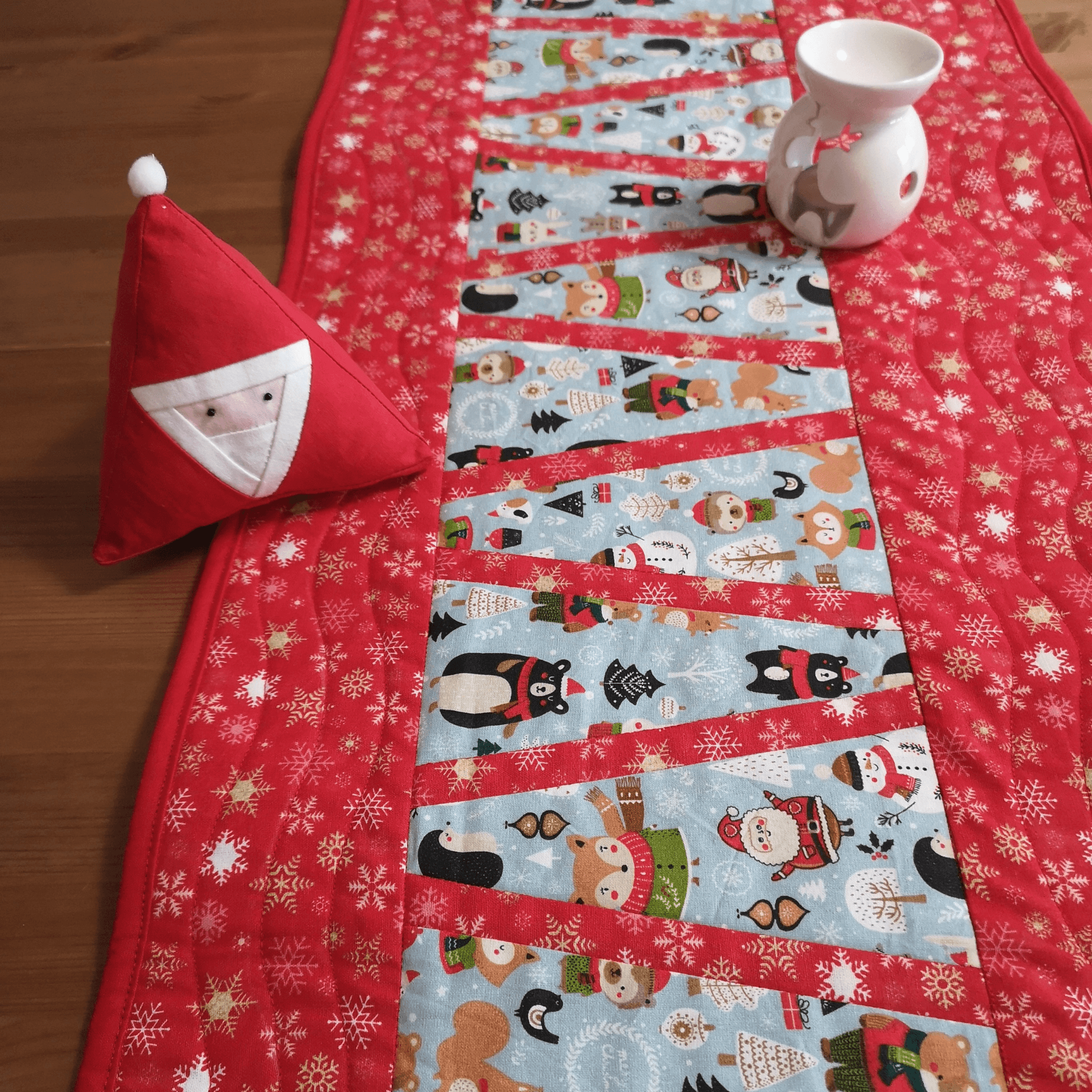 Schnittmuster Patchwork Tischläufer, Kissen Projekt TrapezKünstlerIn - Sewando