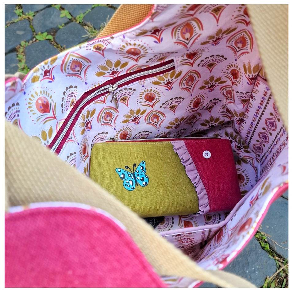 ohNellini Mini-Midi-Big * Taschen - Schnittmuster - eBook * 3 Größen * Kosmetik-Schmink-Täschchen - Sewando