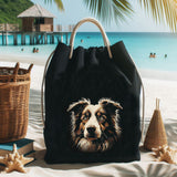 Stickdatei Australian Shepherd  "Bart" - realistisch - FÜR DUNKLE STOFFE